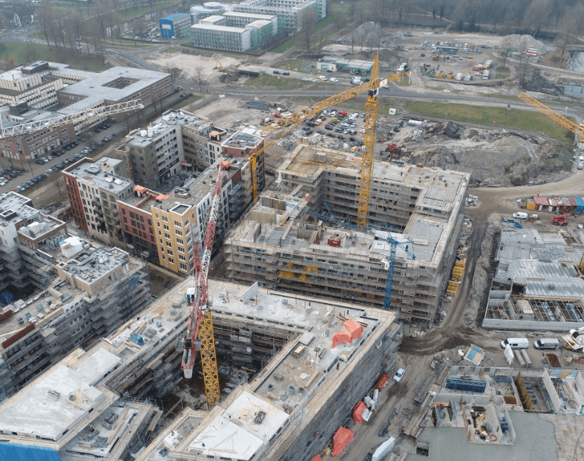 Gebouwen onder constructie